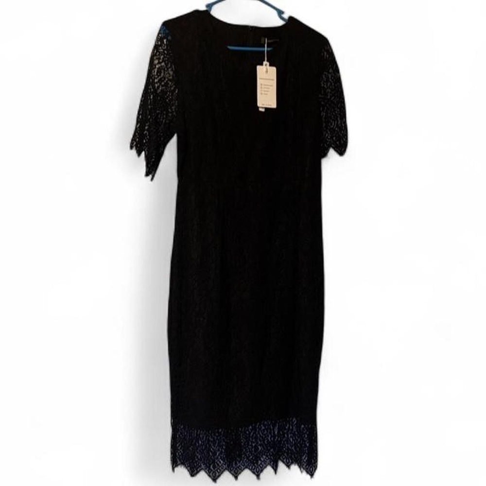 Elegant Black Lace Dress